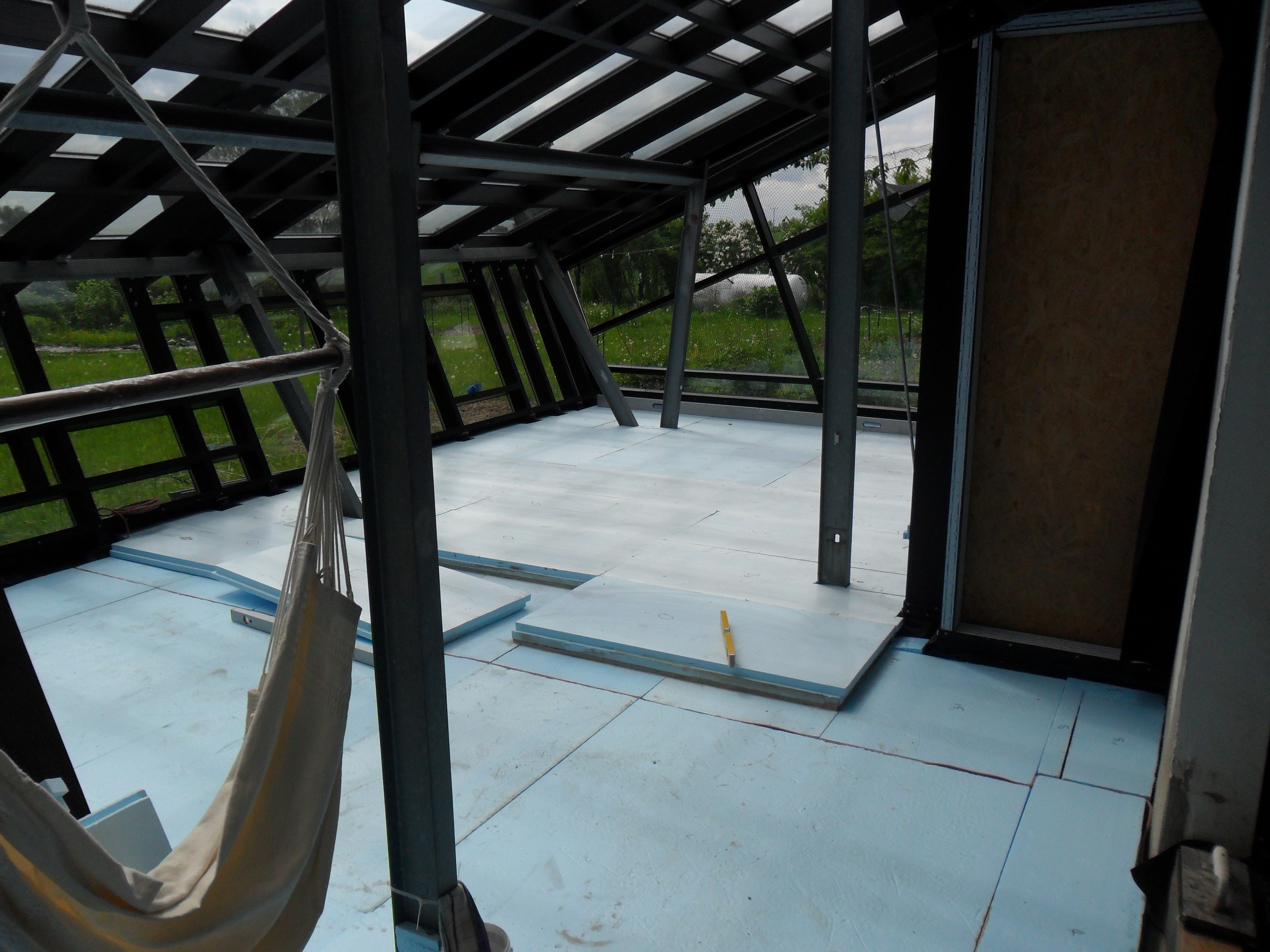Glass House Floor Insulation